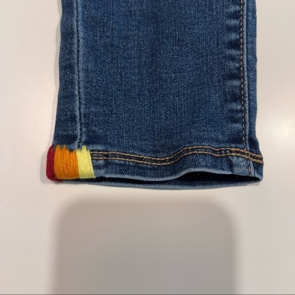 𝅺one of a kind Old Navy Rockstar Sashiko Jeans custom - Picture 7 of 16